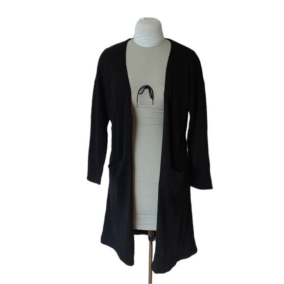 Moussy Long Black Open Cardigan Pinup - Picture 1 of 7